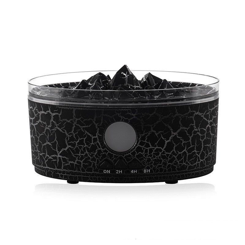 Black crinkled texture diffuser with clear top on a white background