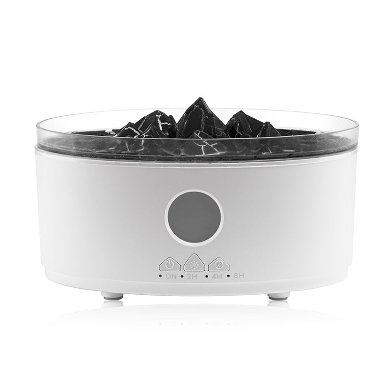 White humidifier with black interior on a white background